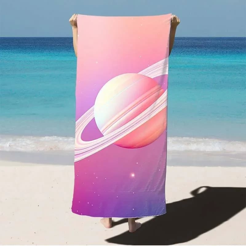 Asciugamano da spiaggia ad asciugatura rapida strutturato per esterni con sistema solare, spesso, morbido, confortevole, per yoga, nuoto, corsa, piscina, viaggi, campeggio
