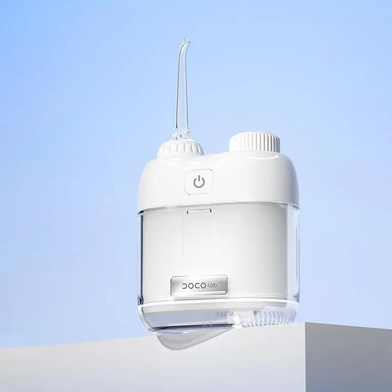 DOCO Oral Elettrico Mini Portable Irrigator, 80ML Hydropulsor for Home, Dentale Cleaner for Whitening, Water Pulitor