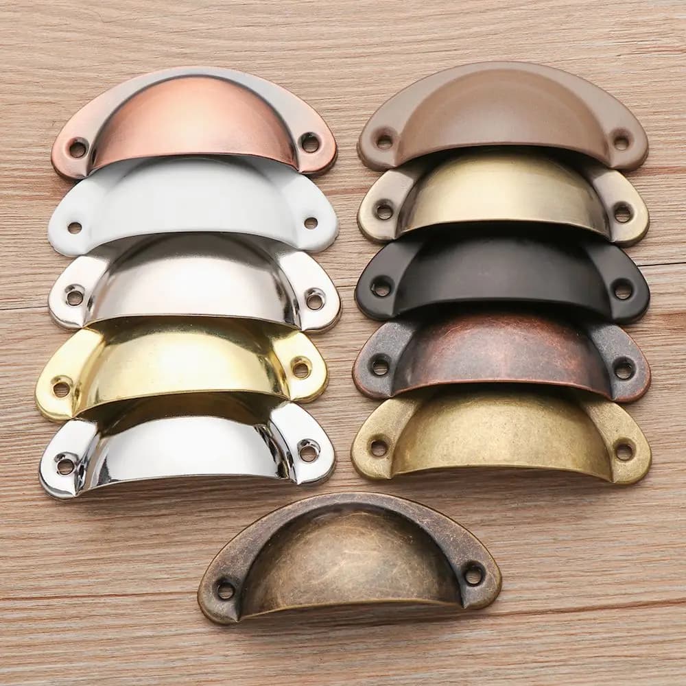 2 pezzi in ottone antico conchiglia maniglie Retro ferro armadio porta 98MM mobili Hardware accessori cucina cassetto manopole armadio