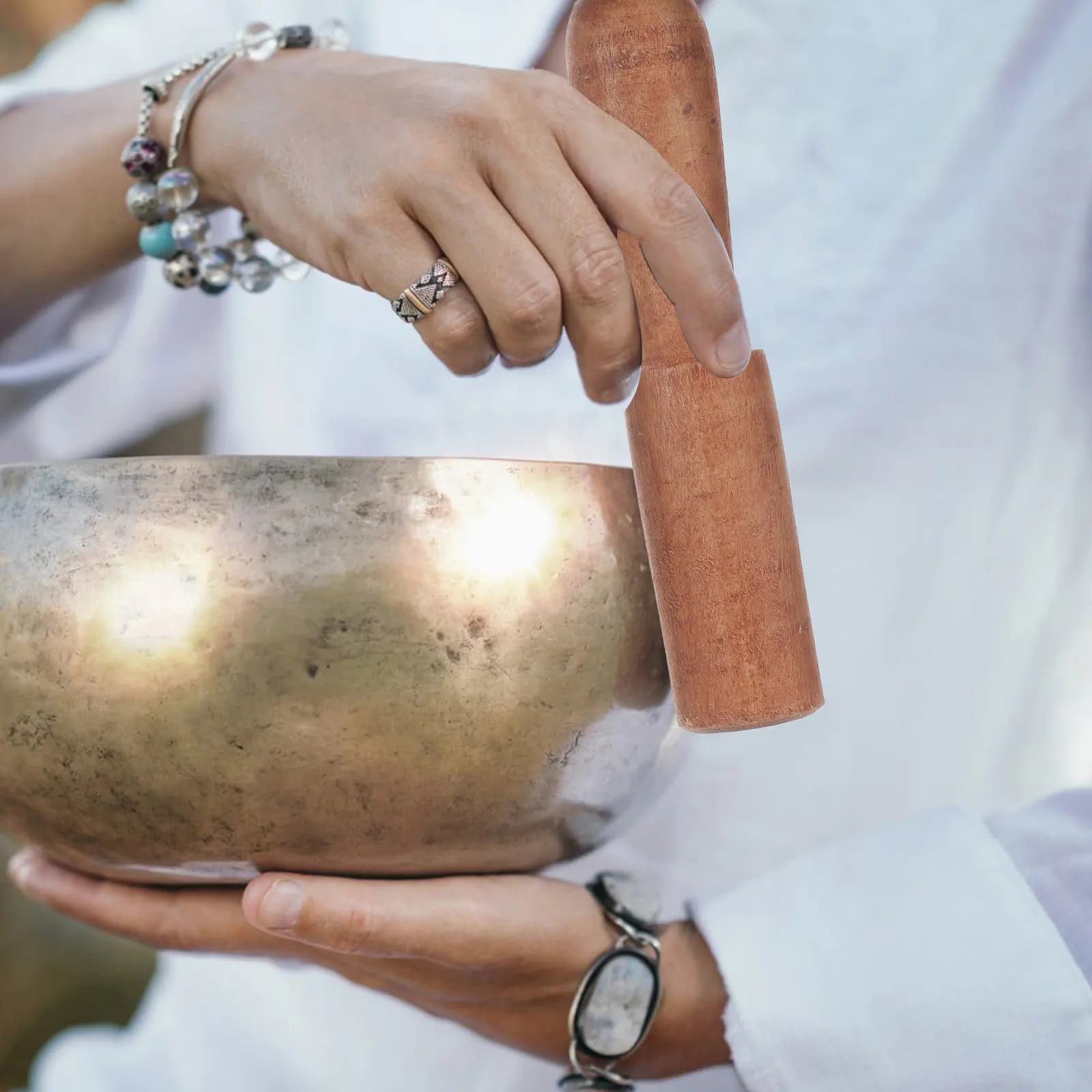 14.5x14.5x7.5cm Tibetan Meditation Singing Bowl Manual Tapping Metal Craft Nepal Bowl Stress Relief Relaxation Meditation Tool
