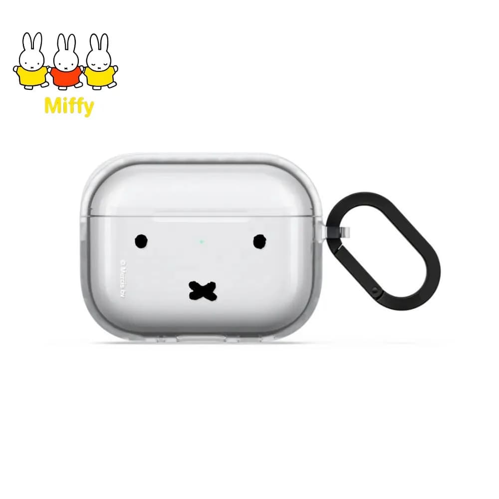 Custodia per auricolari Kawaii Miffy, simpatico cartone animato, per AirPods Pro 3, AirPods 4, AirPods Pro 2, regalo per il migliore amico