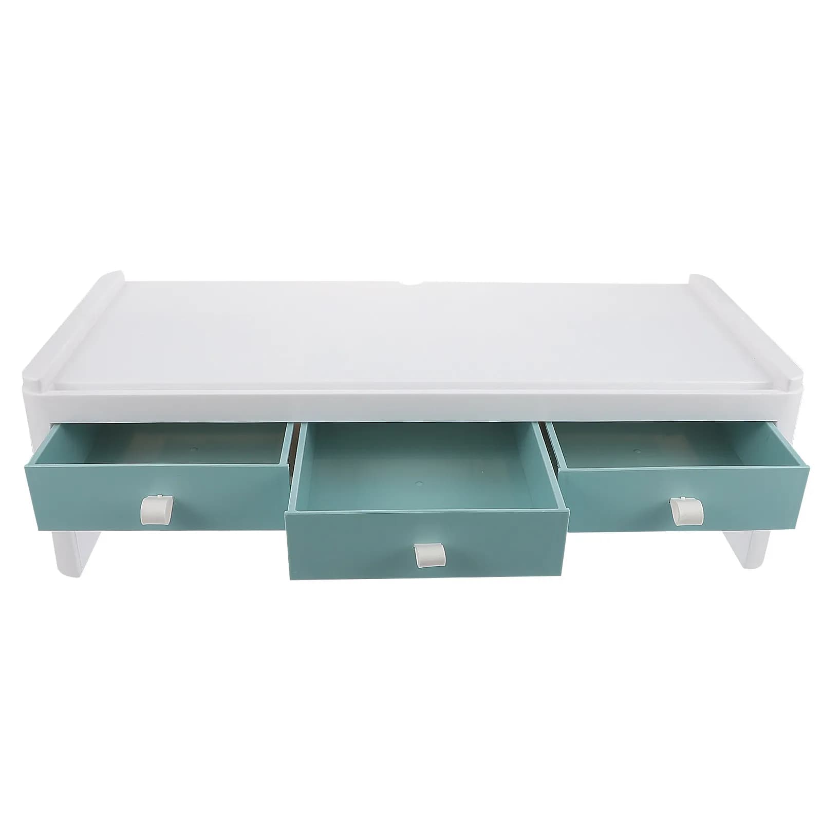 Supporto per Monitor in Plastica, Rialzo per Schermo del Computer da Scrivania, Regolazione dell'Altezza, Ergonomico per Ufficio e Casa