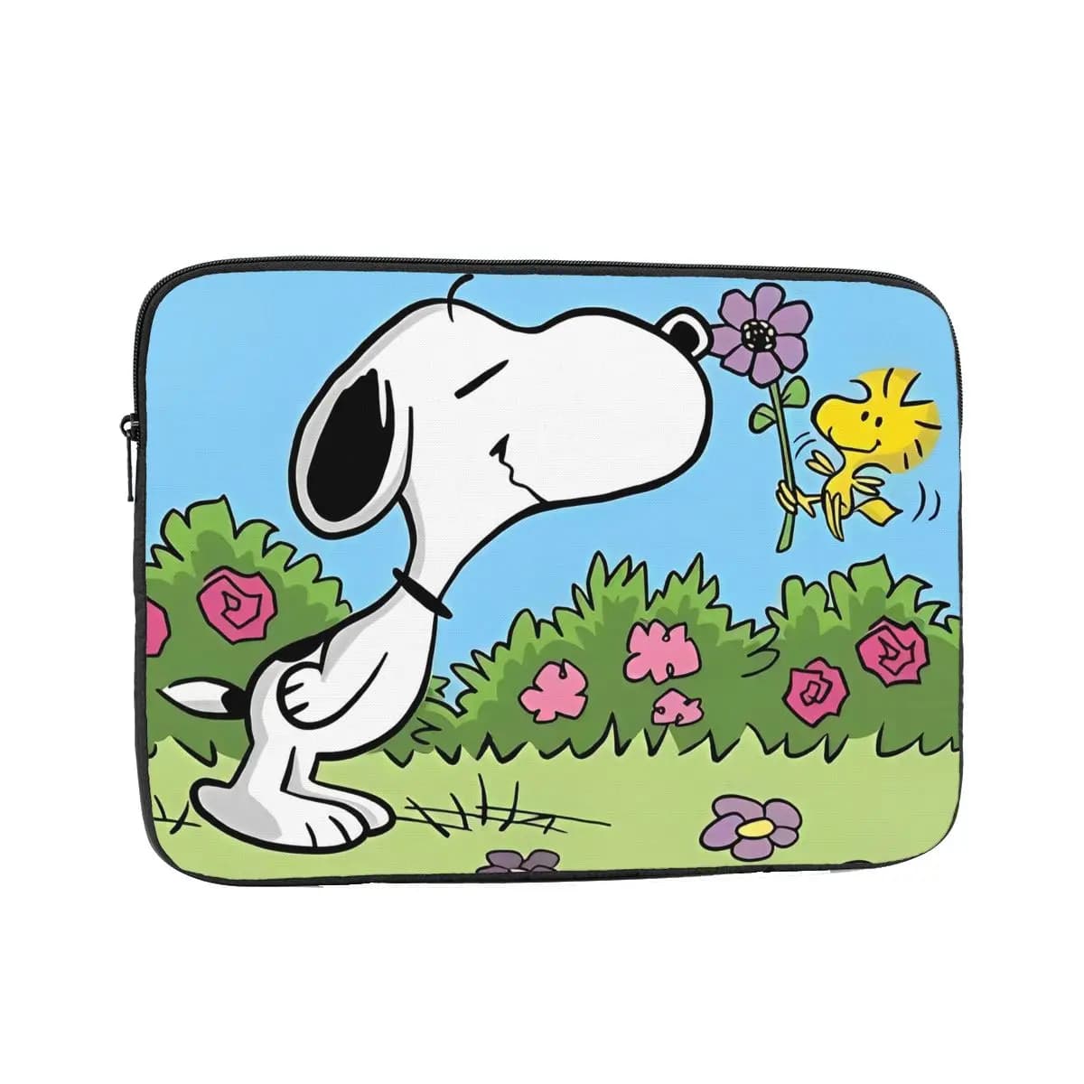 Custodia per Laptop con Motivo Cartoon 12" 13" 15" 17" - Cover Protettiva Antiurto per Notebook e Tablet con Stampa Snoopy, Woodstock, Floreale