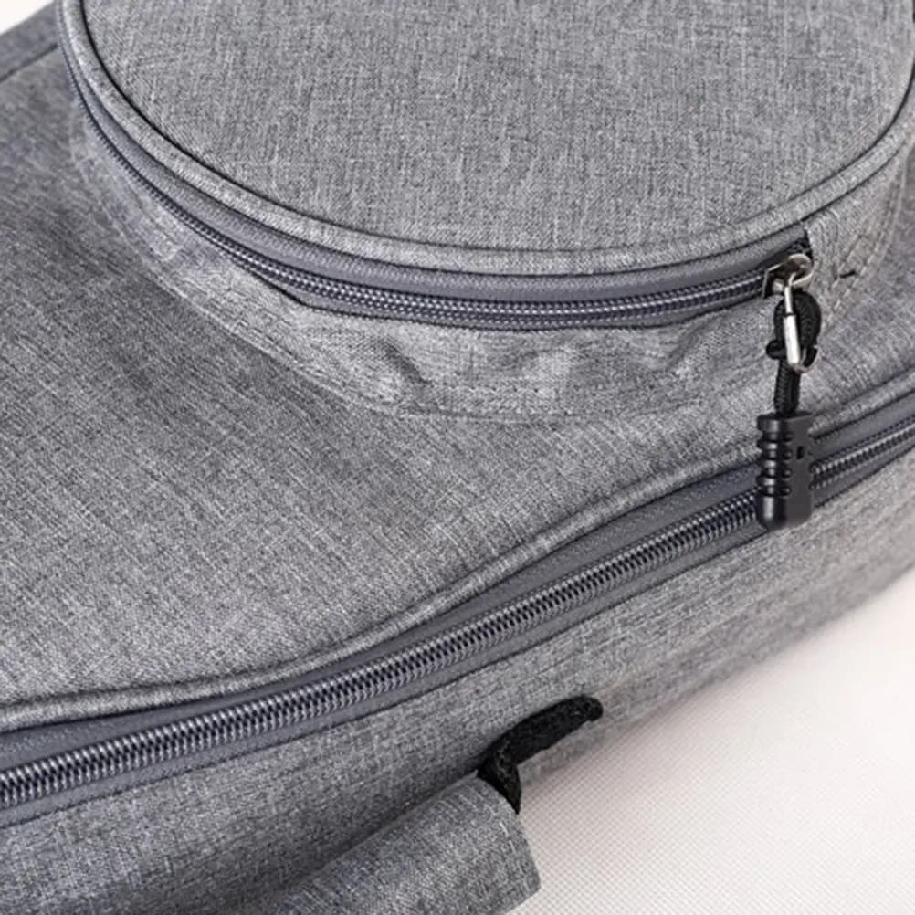 Borsa per Ukulele in Tela Rinforzata 23 Pollici Grigio Chiaro Zaino Portatile Impermeabile Custodia per Strumento Musicale Kit di Conservazione per Chitarra