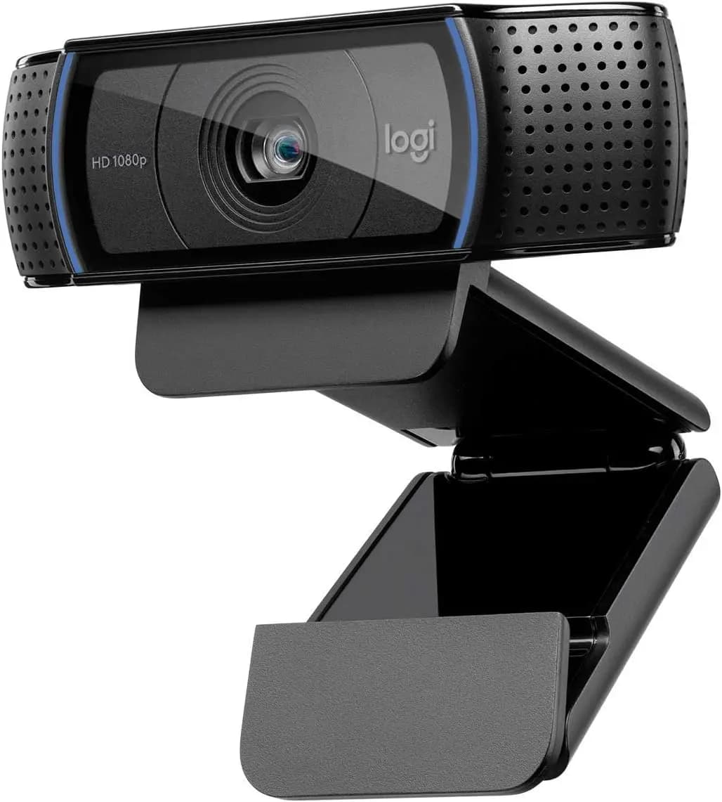 Webcam HD Pro C920, Videochiamate e Registrazioni Widescreen, Telecamera 1080p per Desktop o Laptop