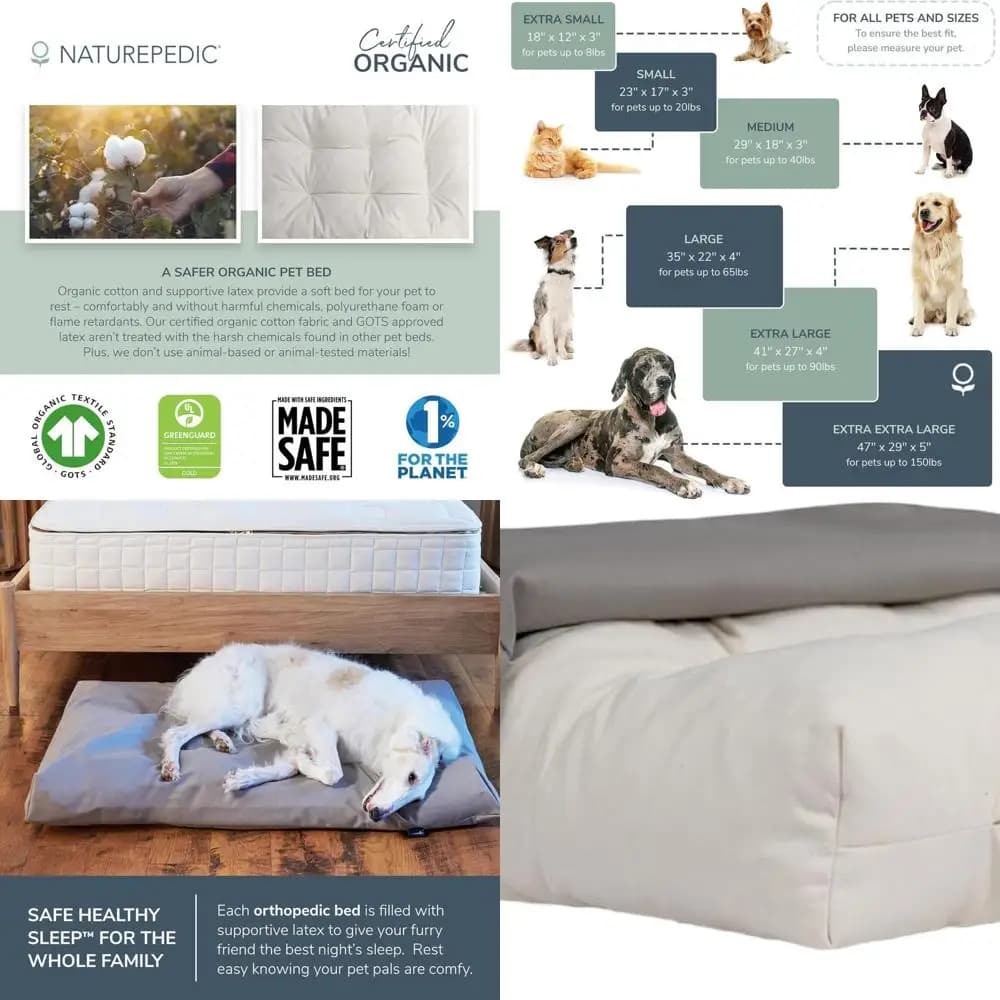 Letto per animali domestici in peluche di lusso - Comodo materasso per cani e gatti - Supporto ortopedico - Senza schiuma - 23x17x3 pollici