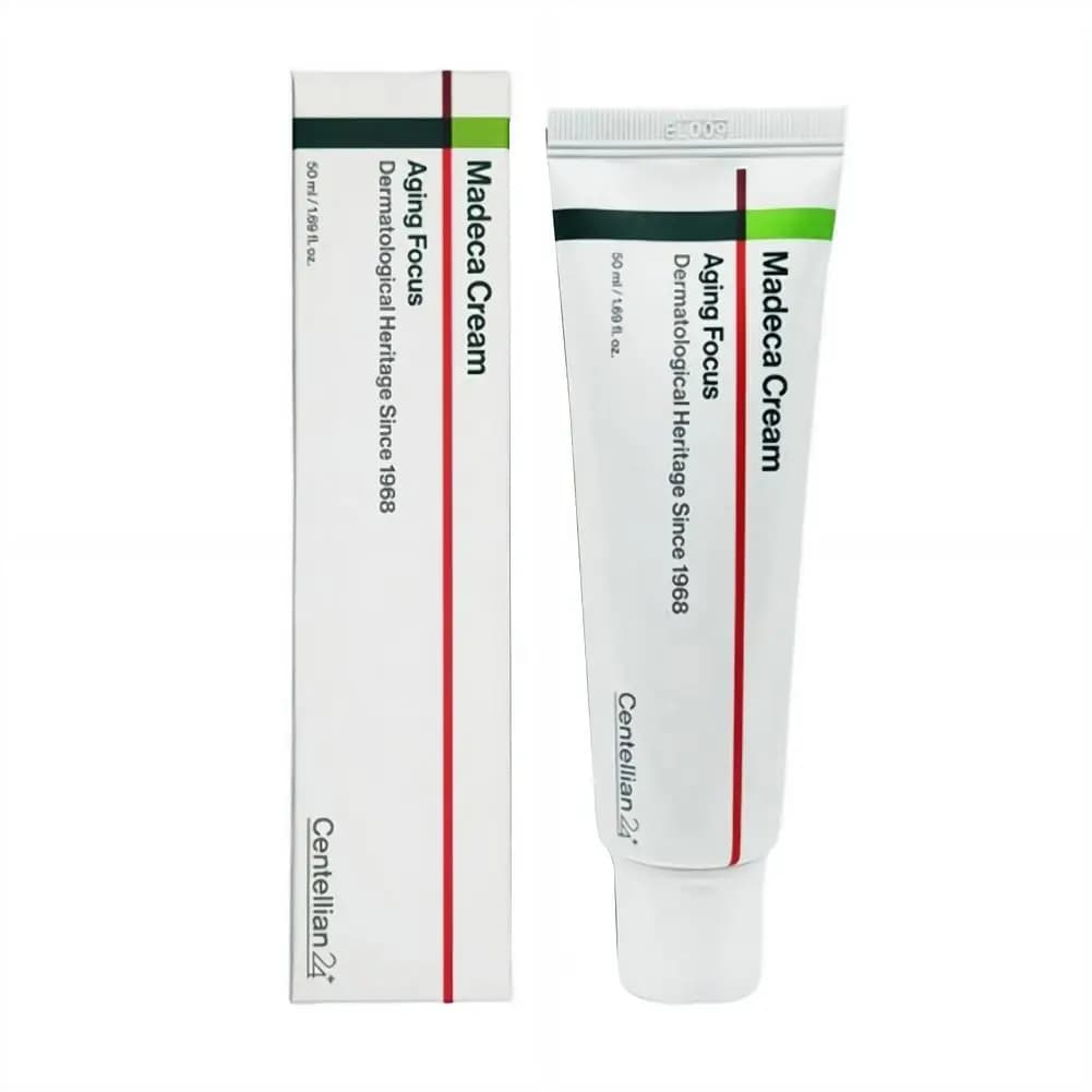 Crema Viso 50ml alla Centella Asiatica Madeca, Boost di Collagene, Anti-Rughe, Rassodante, Idratante Profonda per Pelli Sensibili