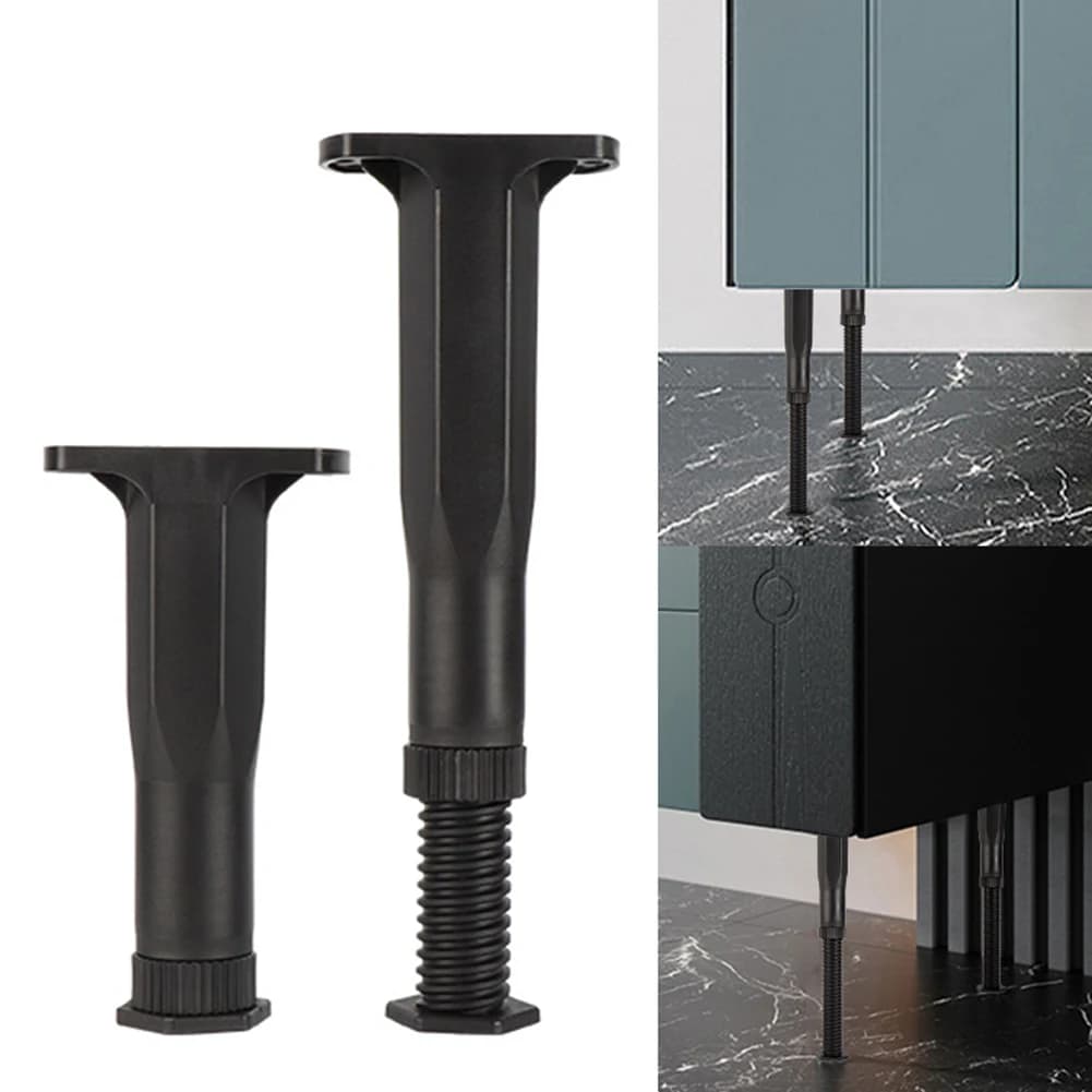 1 pz supporto per mobili telescopico in plastica regolabile rinforzato in plastica da 1,4x3,4 pollici per supporto per divano letto 4 dimensioni per la selezione