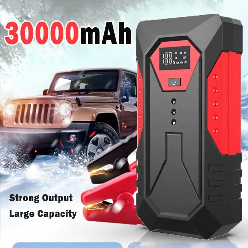 Portable Car Emergency Alert Accumulator and Battery Charger 12V Car Charger Starter Gasoline Diesel Booster for Car 18800mAh