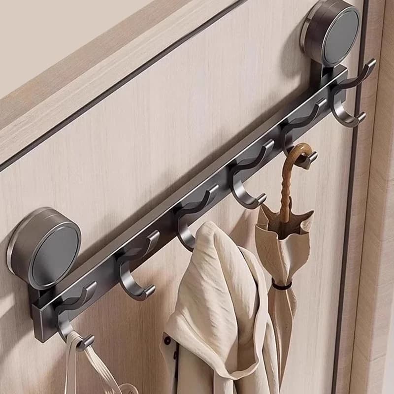 Non è necessario perforare la ventosa Forte gancio per porta posteriore, gancio per portaoggetti da bagno non perforato, gancio per porta d'ingresso per riporre gli oggetti