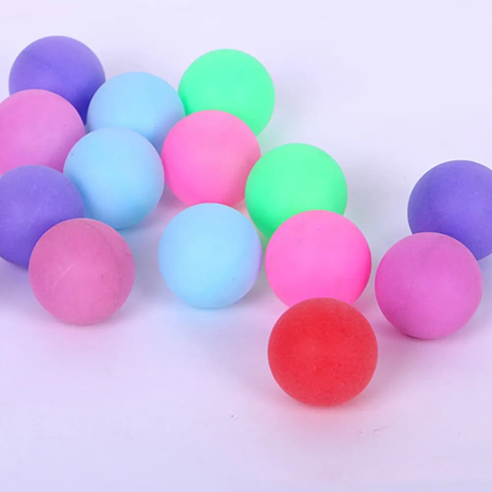 60 Palline da Ping Pong Colorate da 40 mm per Tornei, Allenamento e Gioco Generico, con Controllo Migliorato e Precisione nel Rimbalzo
