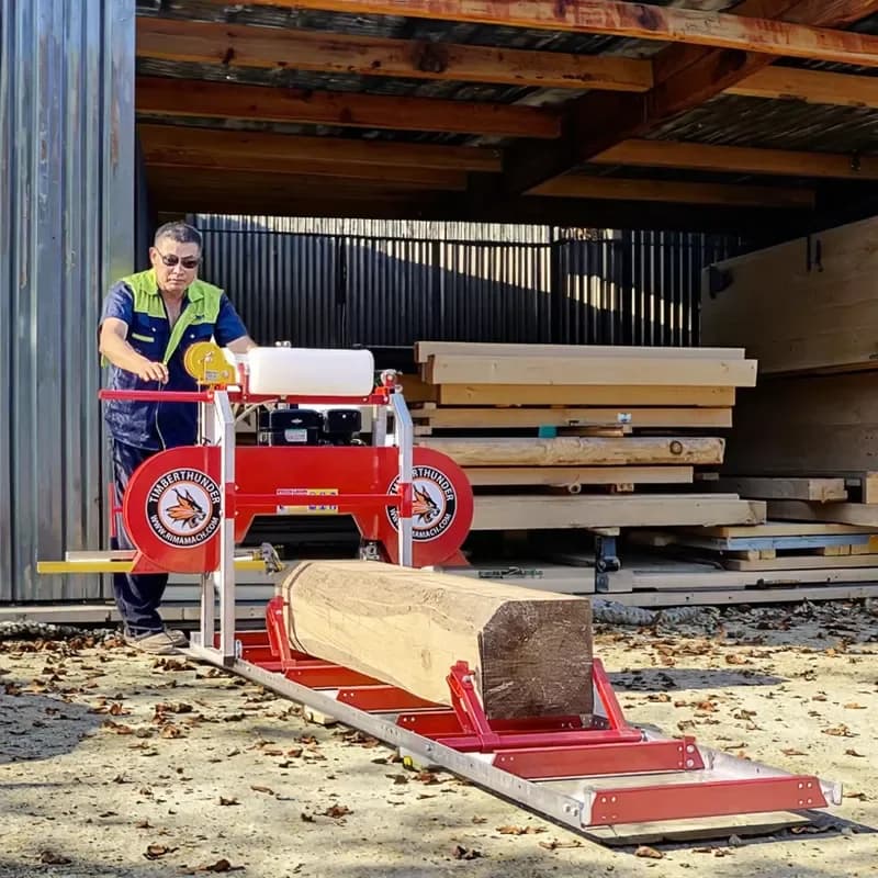 Mini Segheria a Nastro Portatile RS18G per Taglio di Pannelli e Lavorazione del Legno