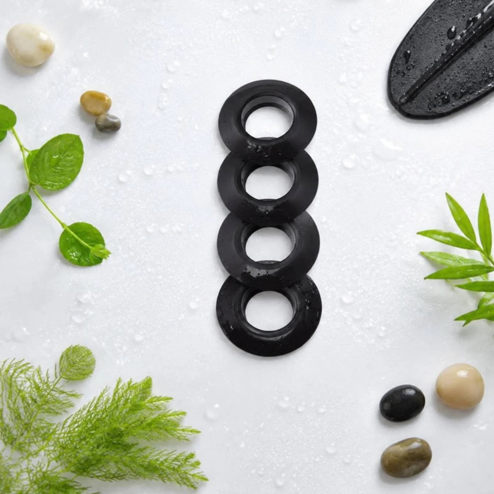 4 Pieces Paddle Splash Guards Universal Fit Kayak Paddle Water-Guide Rings Kayak Water-Guide Collar Rubber Water Sports Gear
