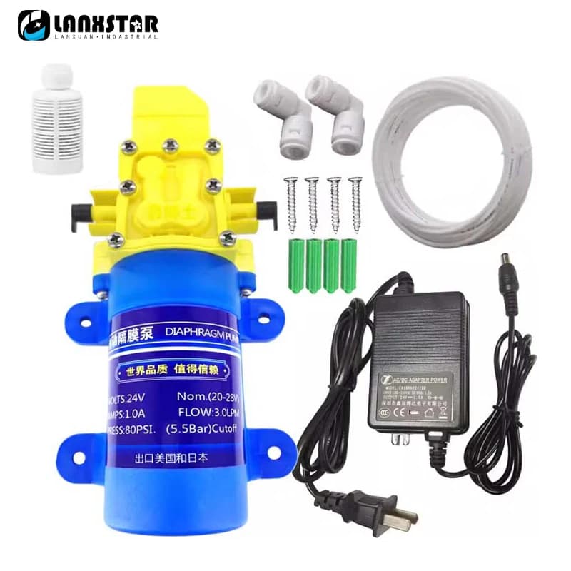 Depuratore d'acqua 24V DC pompa autoadescante pompa Booster pompa acqua in bottiglia 30W/40W