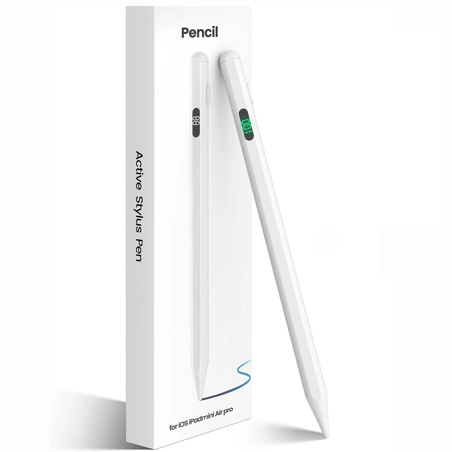 Penna Stilo Universale con Display Digitale per Tablet, Cover per Penna Touch per iPad, Huawei, Lenovo, Samsung, Xiaomi, Redmi, Honor, Oppo