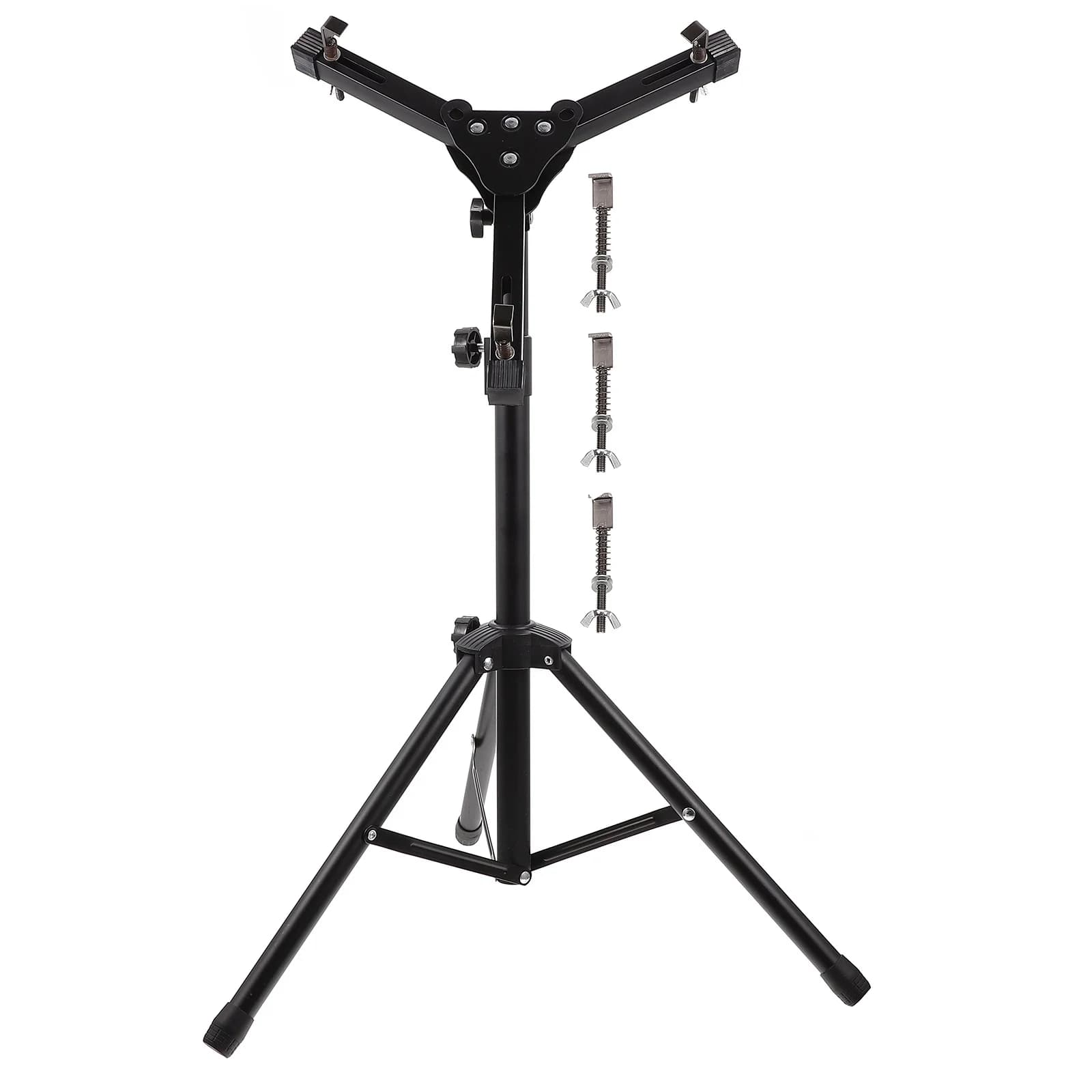 1 set di rack per batteria pieghevole pratico supporto per tamburo muto in lega durevole scaffale per rullante supporto per pad per pratica