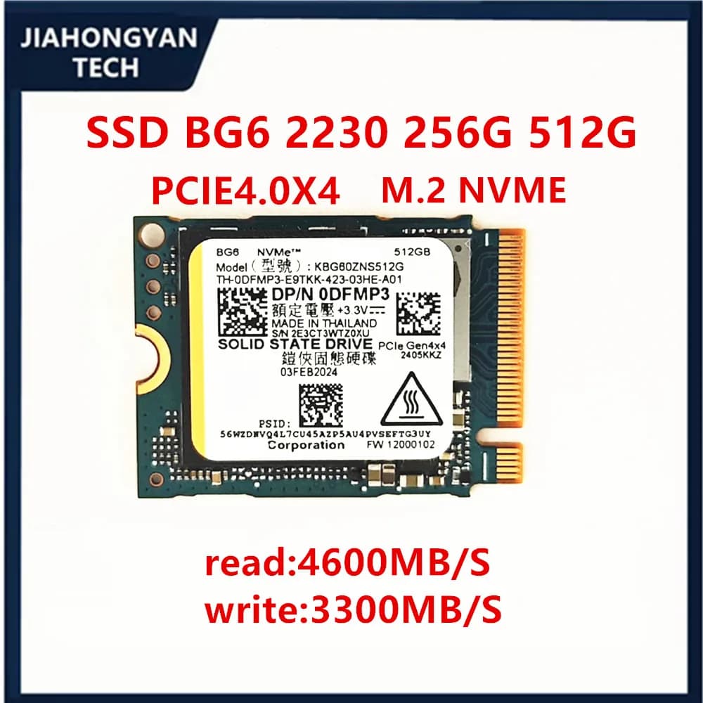 Original Solid State Unit KIOXIA BG4 128G BG6 2230 256G 512G 1T PCIE4.0 M.2 NVME for Laptop, Compatible with Steam Deck and Laptop Cameras