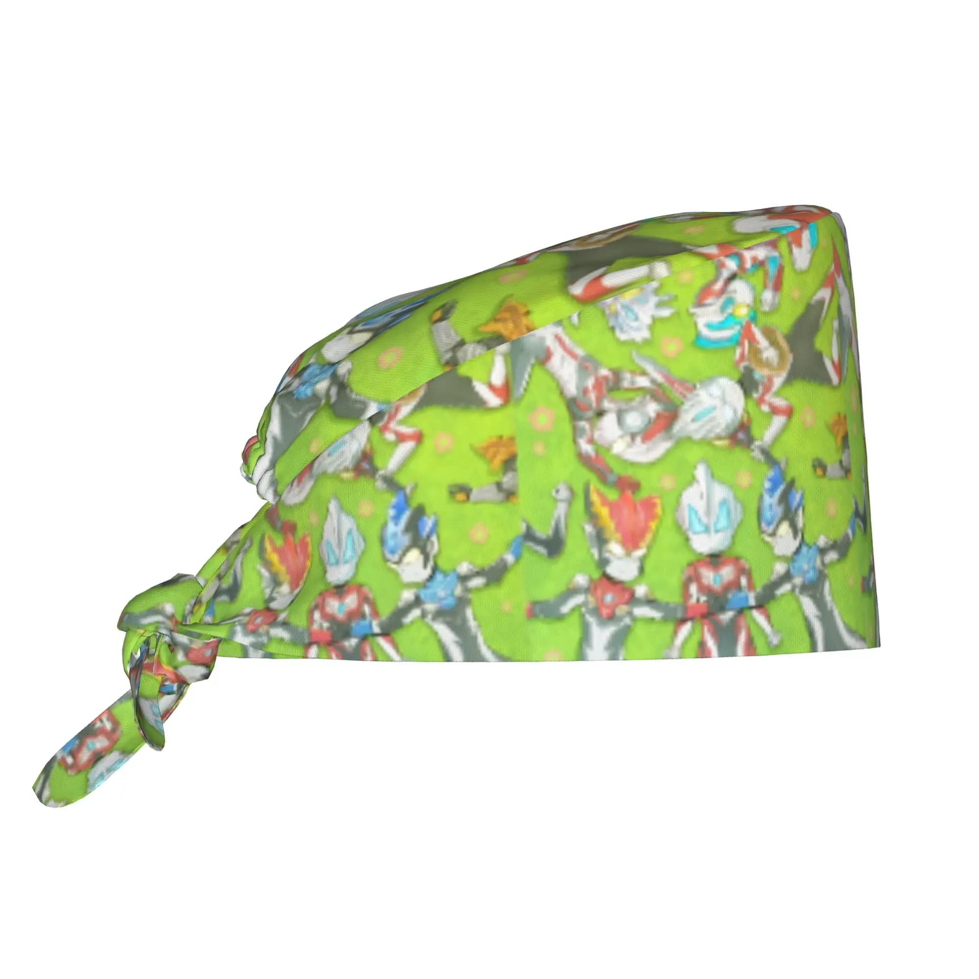 Custom Ultraman Hot Cartoon Cleaning Working Cap Comfortable Men Women Scrub Cap Surgicals Hat Nurse Scrubs Hat Nurse
