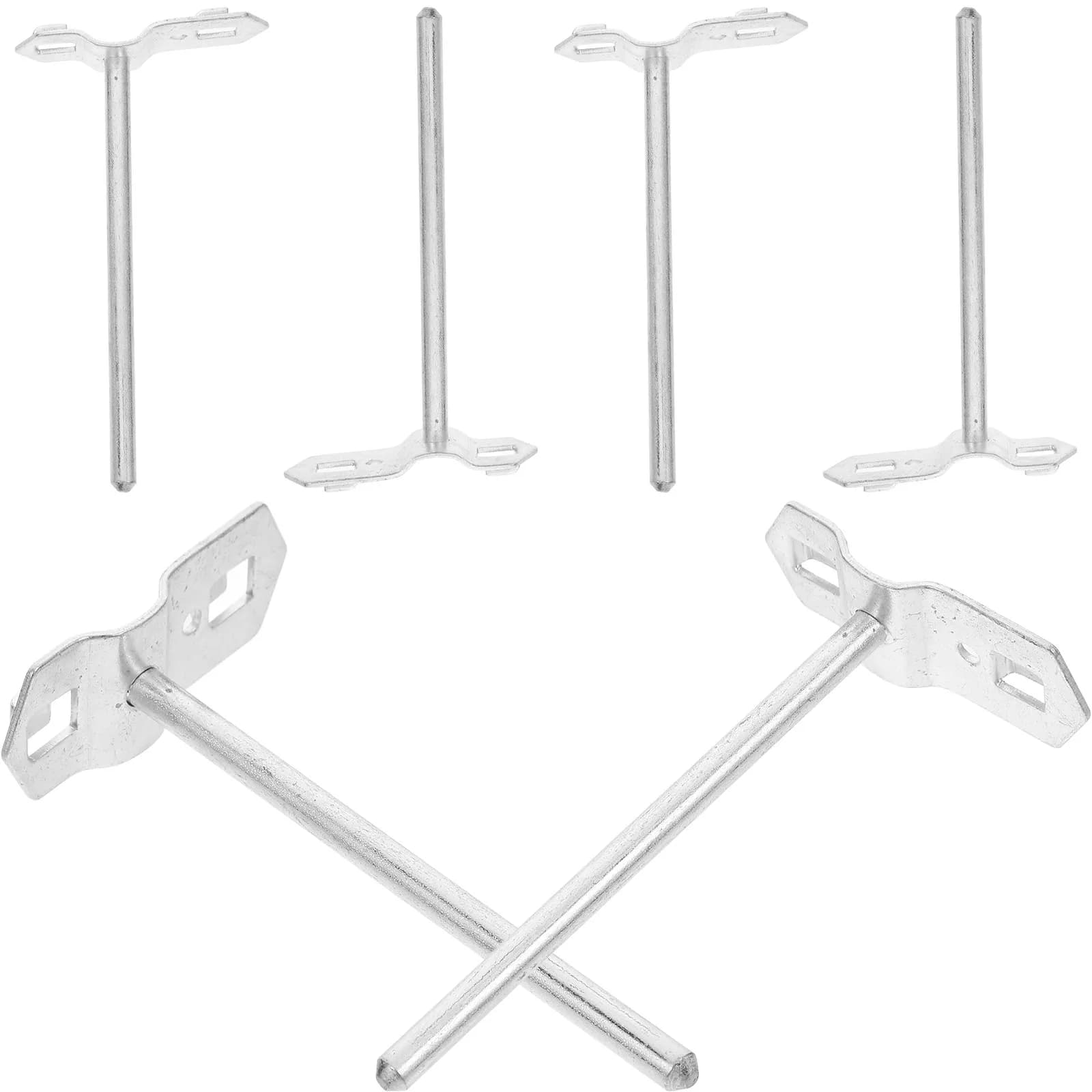 Set di 6 Ganci Versatili per Pannello Forato, Appendiabiti per Garage, Officina, Organizzazione Domestica, Ganci Resistenti per Chiavi e Gioielli