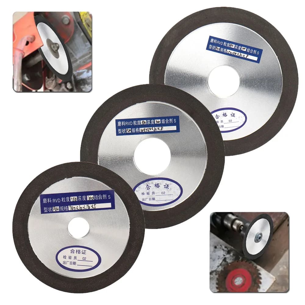 SI FANG Disco abrasivo diamantato Disco da taglio per smerigliatrice angolare in resina per fresa in acciaio al tungsteno Affilatrice per sega 75/100/125/150mm