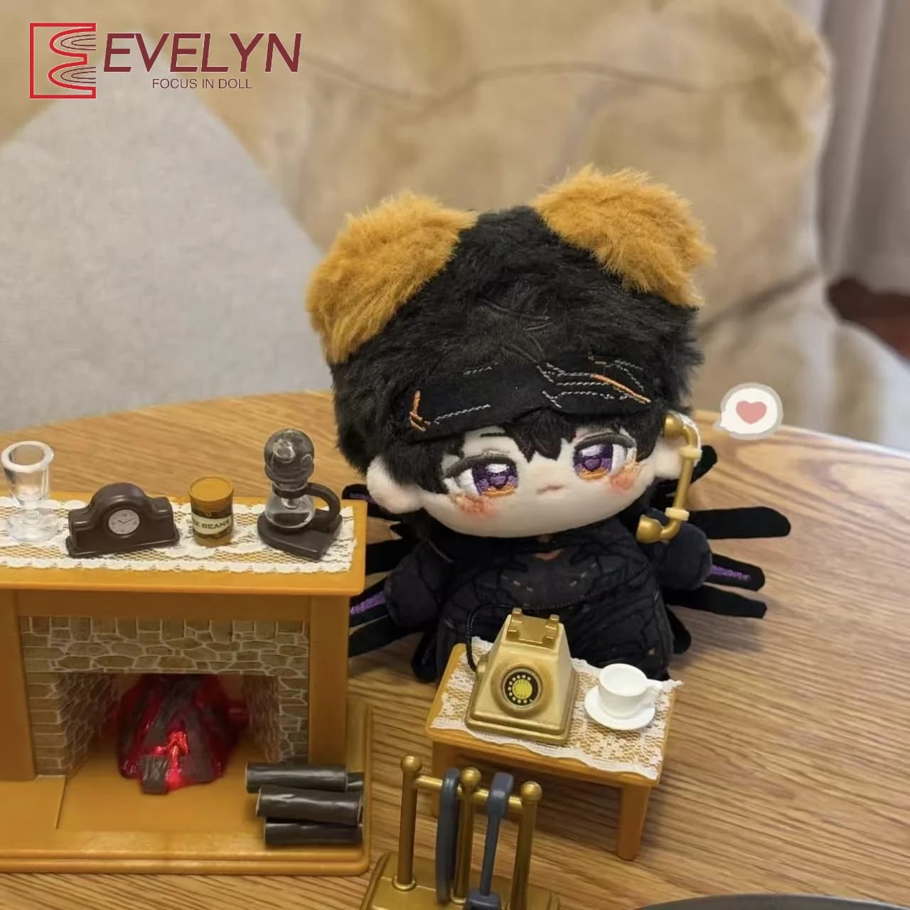 Evelyn Nuovo Zaino Mini Mech Dog da 10cm, Gioco Anime, Gioco di Ruolo Estivo, Ciondolo Morbido Stampato con Ali Magnetiche