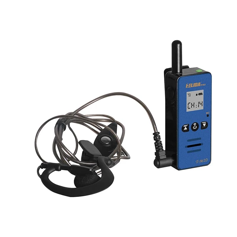 Mini radio bidirezionale per uso esterno e interno, walkie talkie, FRS, GMRS, UHF, 400-520 MHz, T-M2D, 2 W, 1 pezzo
