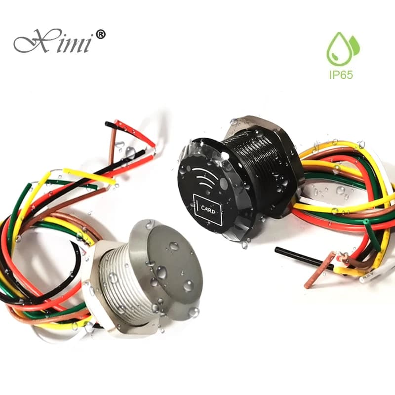 Lettore Mini per Controllo Accessi IP65 Impermeabile RFID 125Khz 13.56Mhz, Scanner di Carte più Piccolo con Uscita WG26/34, Lettore Micro di Carte Wiegand