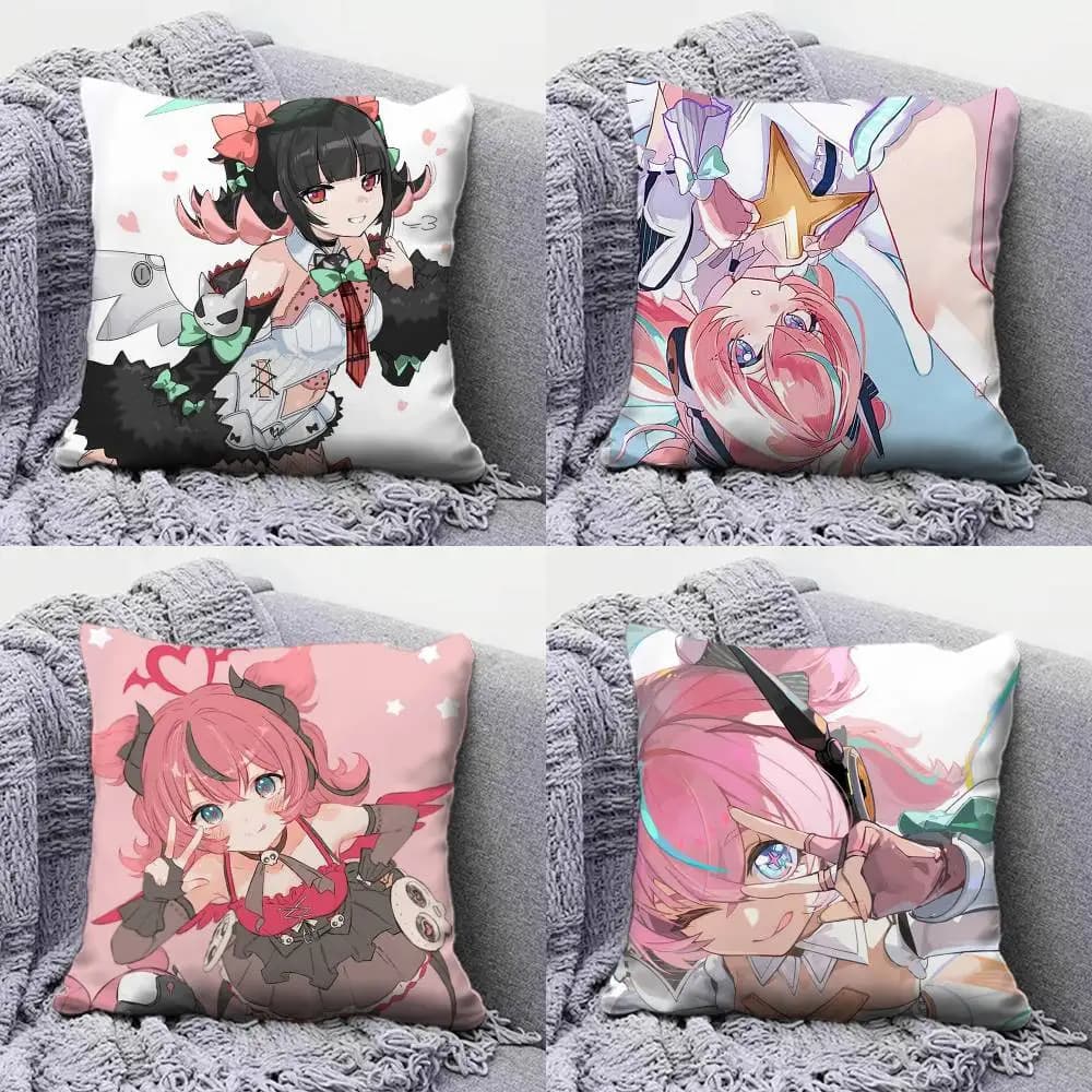 Fodere per cuscini Nangong Yu Aria Sunna ZZZ Zenless Zone Zero, fodere per cuscini da divano e decorazioni personalizzate per la casa