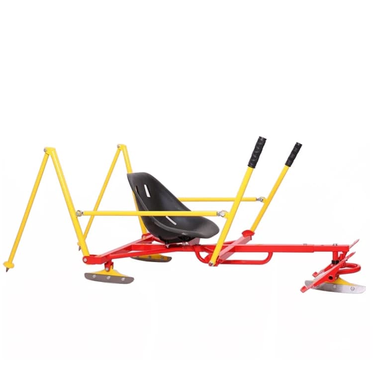 Carrozza sul ghiaccio invernale all'aperto Resort di sci Aratro per arrampicata sul ghiaccio, Attrezzatura per divertimenti sul ghiaccio, Auto da pattinaggio a slitta