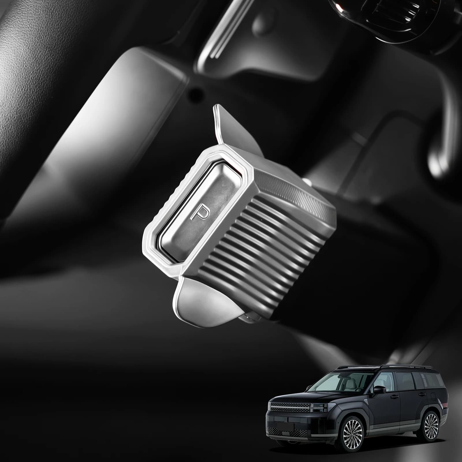 ABS Volante Dell'automobile Del Cambio Pomello Interruttore di Copertura Assistor Per Hyundai Santa Fe MX5 2024 Accessori Interni