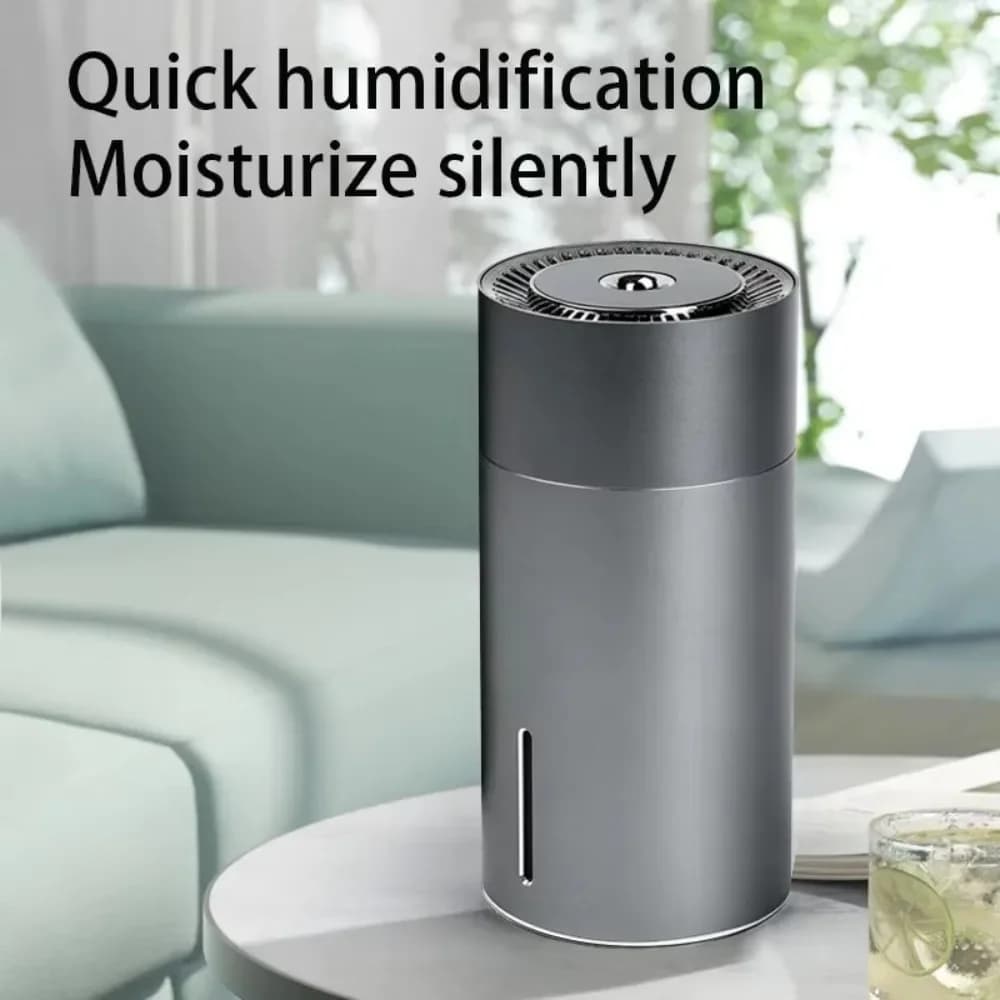 4-in-1 Car Aromatherapy Humidifier RGB LED Lights Wireless Charging Essential Oil Diffuser 260ml Capacity Colorful Lights