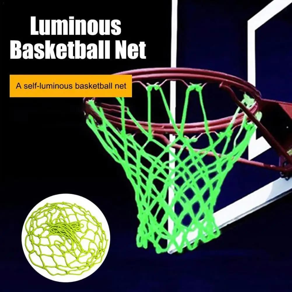 Nightlight basket Net Nylon incandescente verde luminoso canestro da basket Rim Net Adult Kids basket Sport Training Net