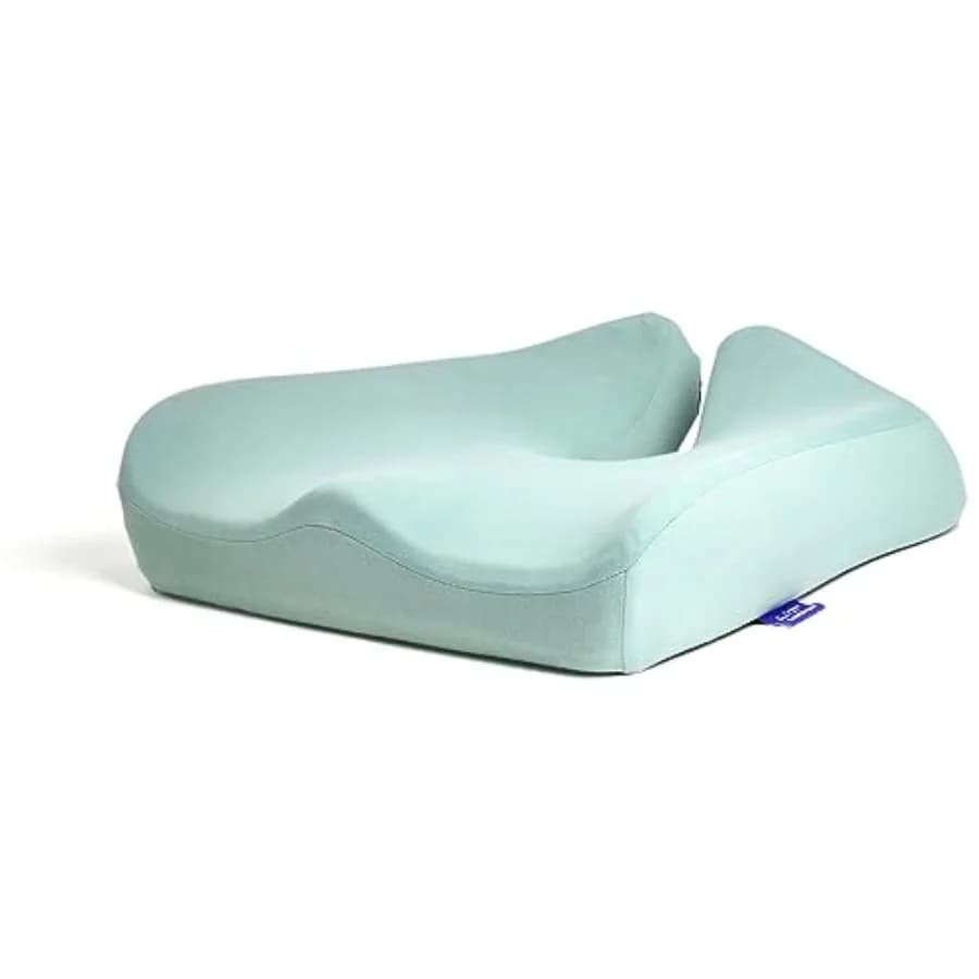 Patented seat cushion to relieve pressure for long hours sitting on office chair/home wheelchair for car - extra-weight memory foam for