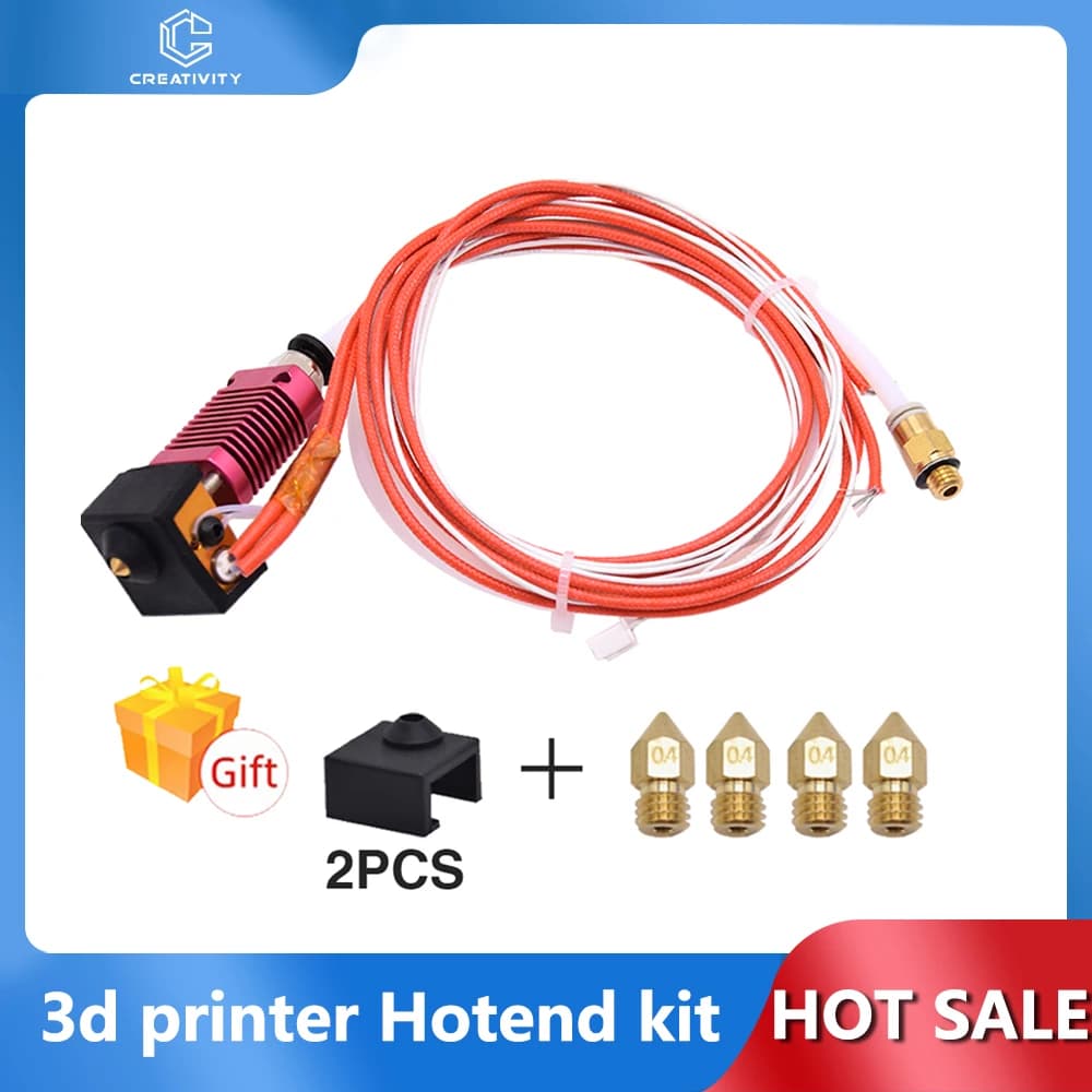 Ender 3/CR10 /Ender 3 V2 J-Head MK8 Hotend Kit Blocco di Calore Ugello Riscaldatore Termistore Per CR-10V2/Ender 5 Stampante 3D Hotend kit