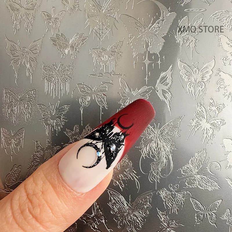 XMQ NAIL ART STAMPING PLATE TEMPLATI DI BUTTERFLY