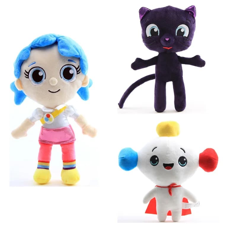 Hot 30 centimetri Anime Vero e Il Regno Arcobaleno Bartleby Gatto Peluche Vero Arcobaleno Re Zee Grizelda Frookie Peluche Bambola Regalo Del Capretto