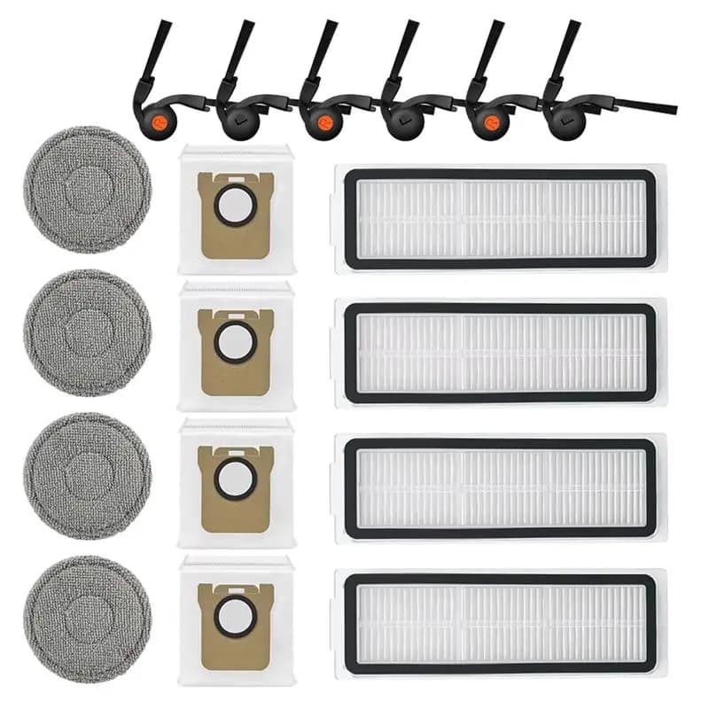NEW HOT In Stock-For Robot Vacuum Cleaner Replacement Kit- Side Brush, Filter, Mop Cloth& Dust Bag For Mijia 6 Pro PV21CN