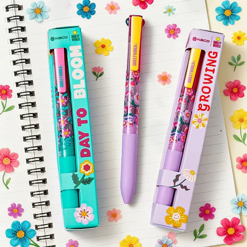 KACO SMILEYWORLD Penna multifunzione Penna a sfera/Matita meccanica Materiale scolastico 3 in 1 0,5 mm Regalo di cancelleria per il ritorno a scuola