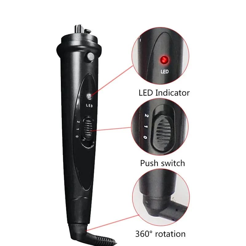 Iron curlers 6 in 1 Iron curlers Change pipe Iron curlers Dritto Multipurpose ceramics Regulating multi-engineering temperature