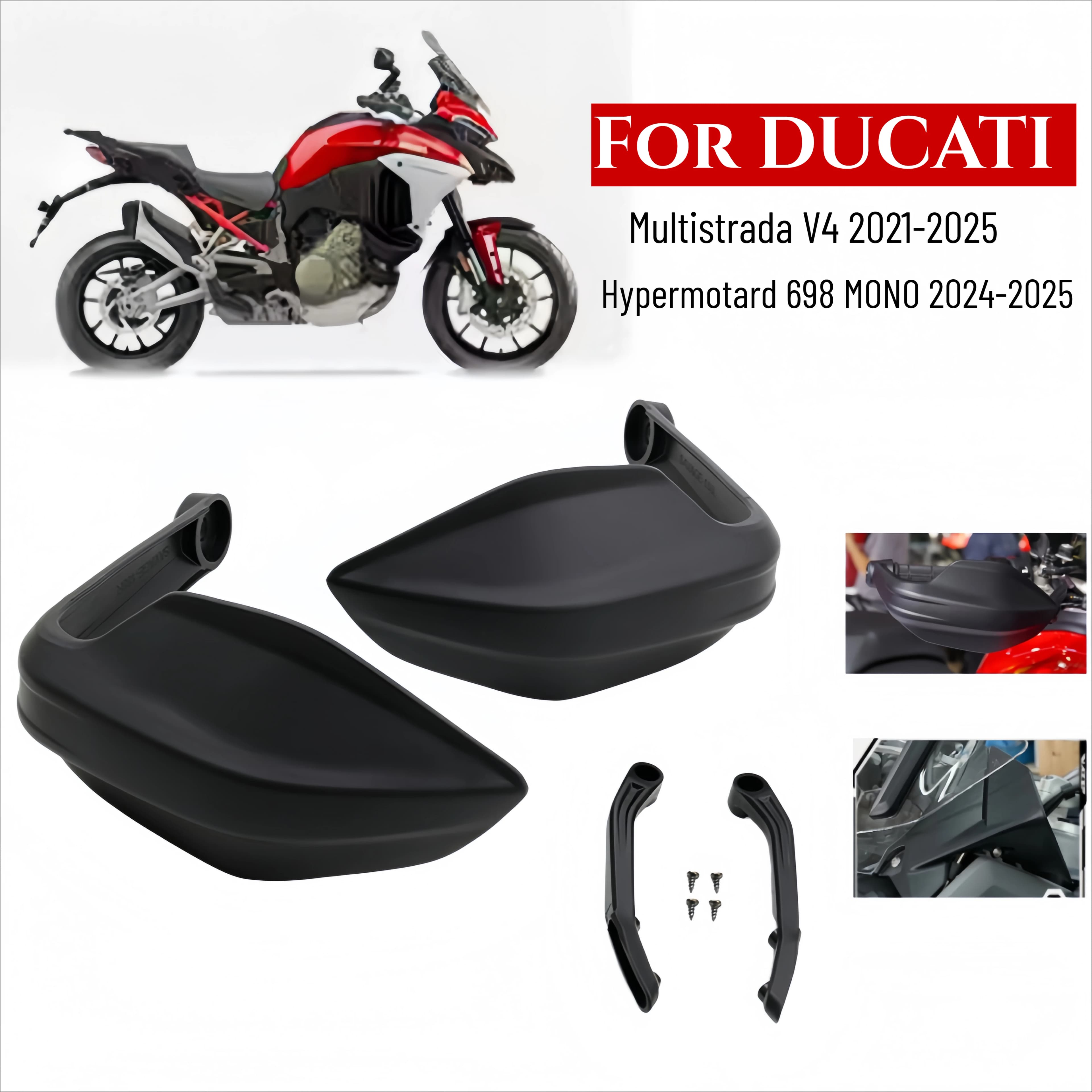 Paramani per Moto DUCATI Multistrada V4 V4S 2021-2025 e Hypermotard 698 MONO 2024-2025, Accessori per Manubrio