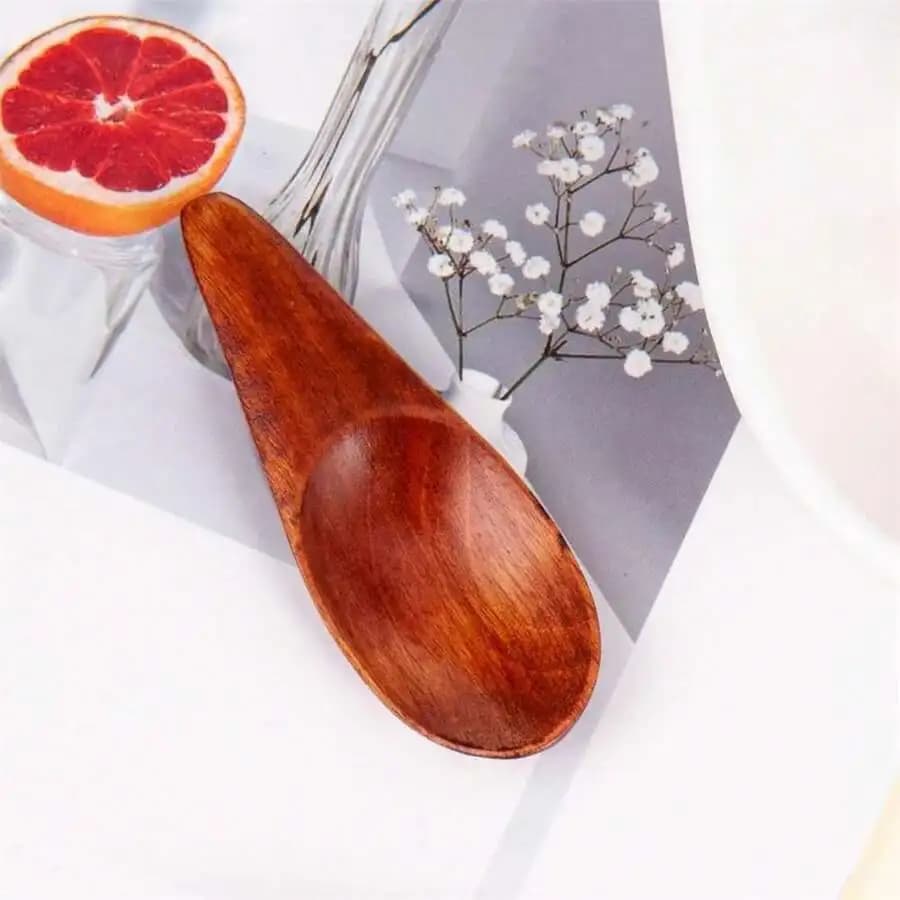 3 Pieces Mini Wooden Spoons For Spice Tea Coffee Milk Powder