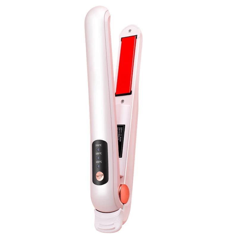Piastra per capelli senza fili piastra per capelli portatile a riscaldamento rapido piastra per capelli ricaricabile USB a riscaldamento rapido