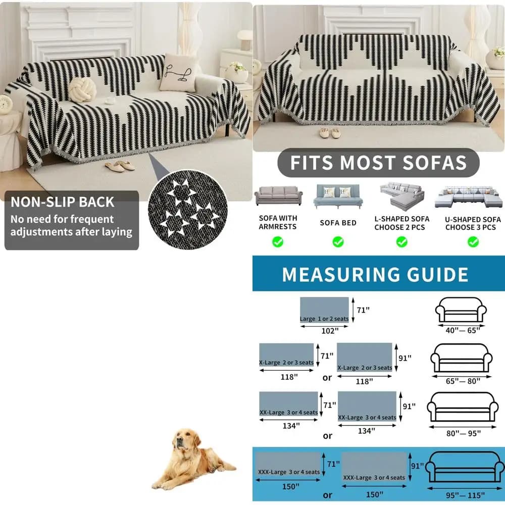 Seat Covers Washable and Suitable for Domestic Animals, L, Black, 91x150