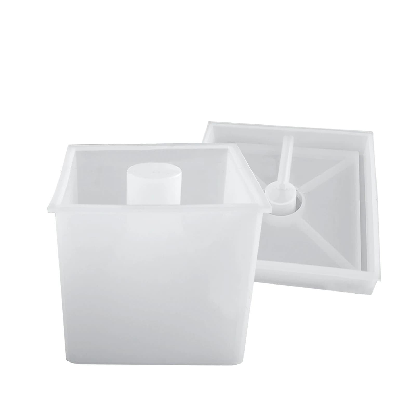 Night Light Molds Resin Mold With Light Base Bedside Lamp Silicone Moulds For Epoxy Resin Hexagon Cylinder Cube Mould Available