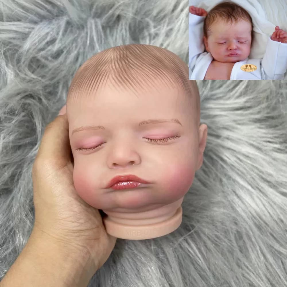Kit bambola rinata in vinile verniciato da 19 pollici Rosalie Pittura 3D per bambini realistico smontato con vene visibili Corpo in tessuto incluso