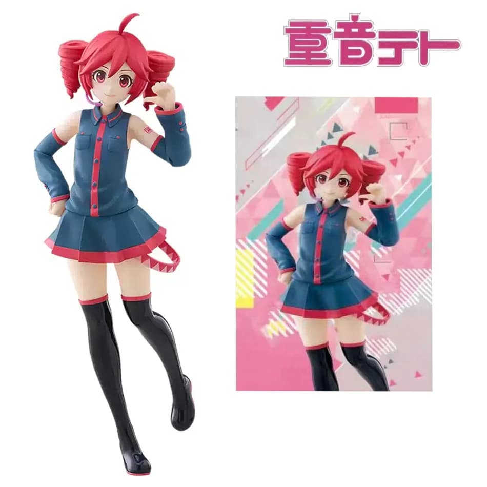 In stock Utau Kasane Teto Premium Chokonose Action Figure PVC Model Collection Anime Figurine Birthday Gift