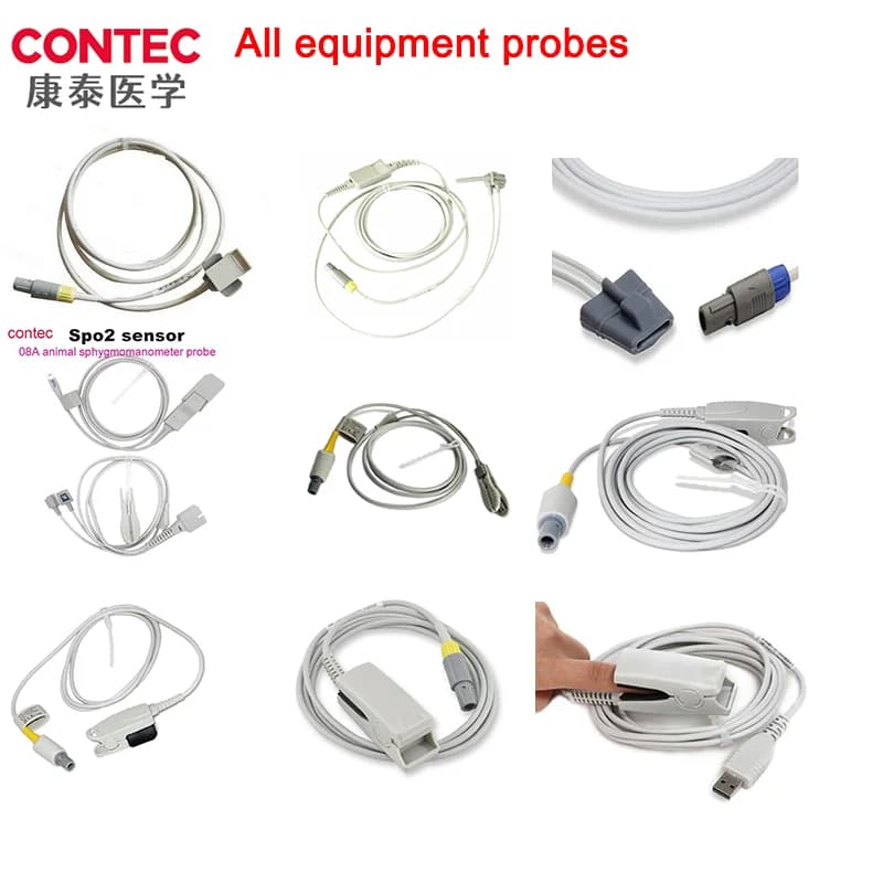 CONTEC Patient Monito probe ECG cable accessory / blood tube / wave ossimeter / tube NIBP probe SPO2/cavo IBP/sacchetto/polsino/etco2