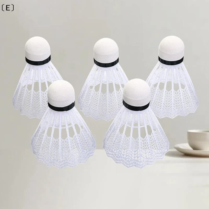 〔E〕12Pcs Portable Shuttlecocks For Training Entertainment Plastic Training Ball Lightweight Badminton For Hitting Practice
