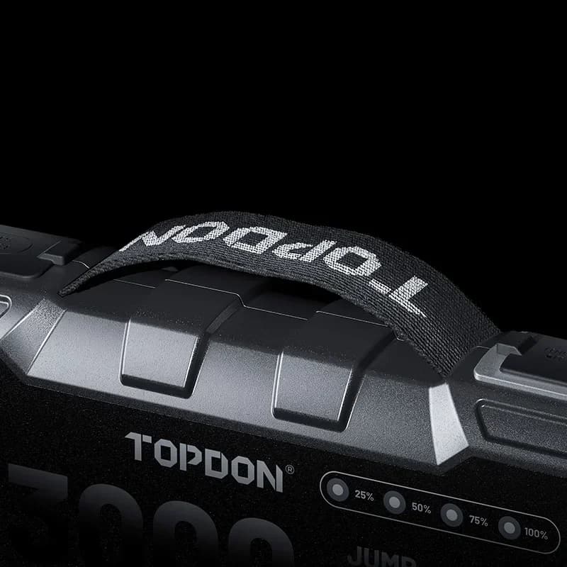 Avviatore di Emergenza Portatile TOPDON V3000 3000A 24000mAh 12V per Auto, Powerbank e Booster Batteria