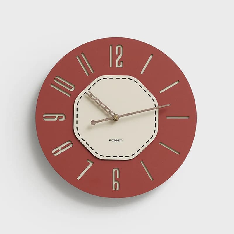 No punching light luxury retro wall clock living room 2026 new clock home art wall clock